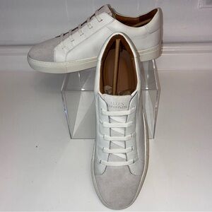 Allen Edmonds White Fisher Mix Leather Sneakers Sz 12
